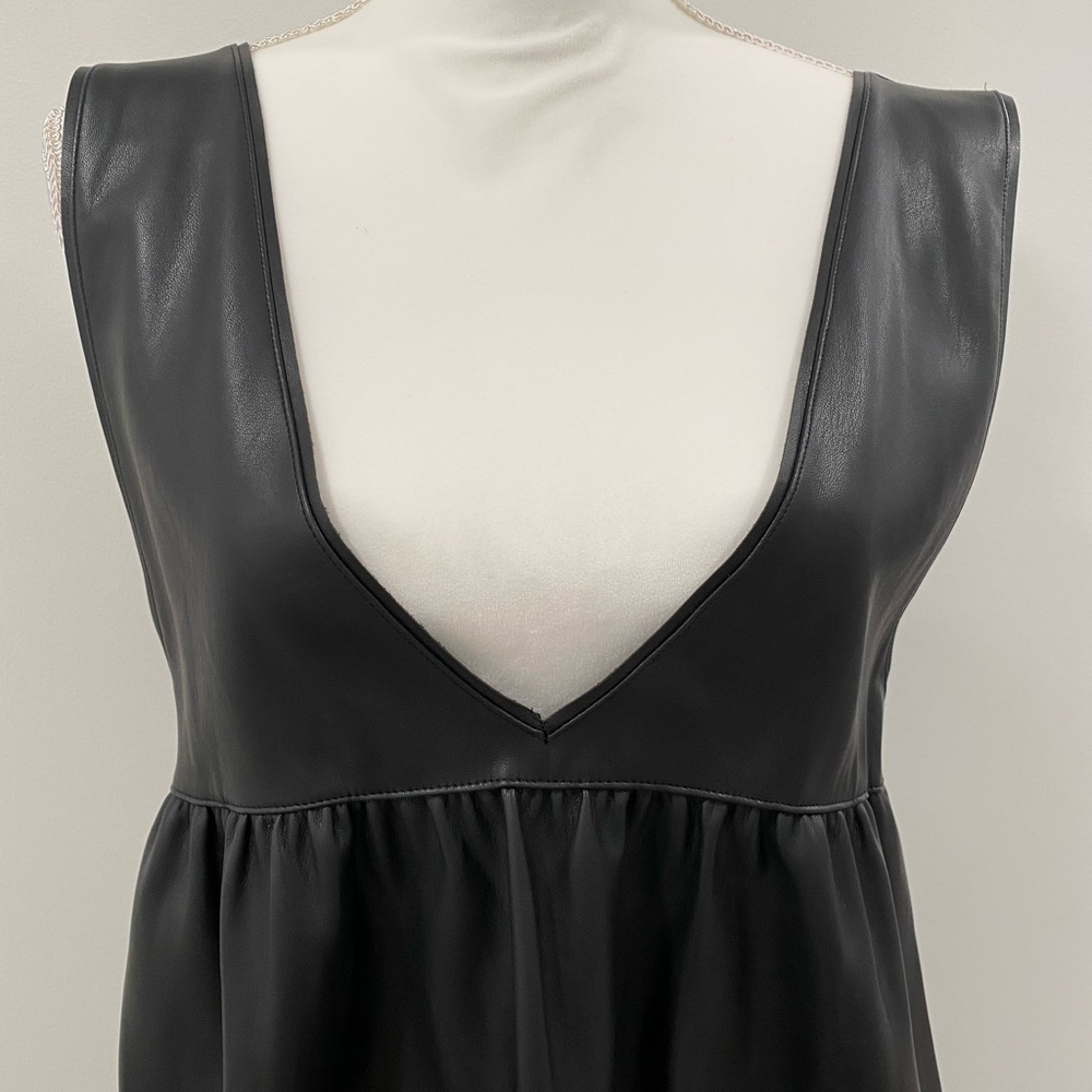 Leatherette zara jumper dress
